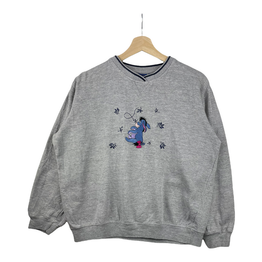 00s Disney Pooh Sweatshirt Grey M