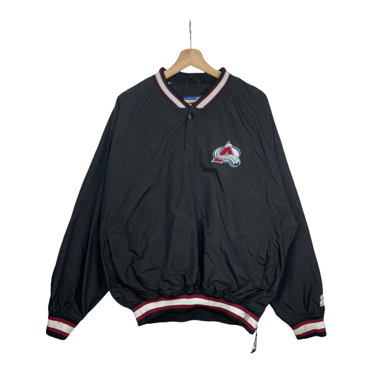 90s Starter Colorado Avalanche NHL Pullover Black L