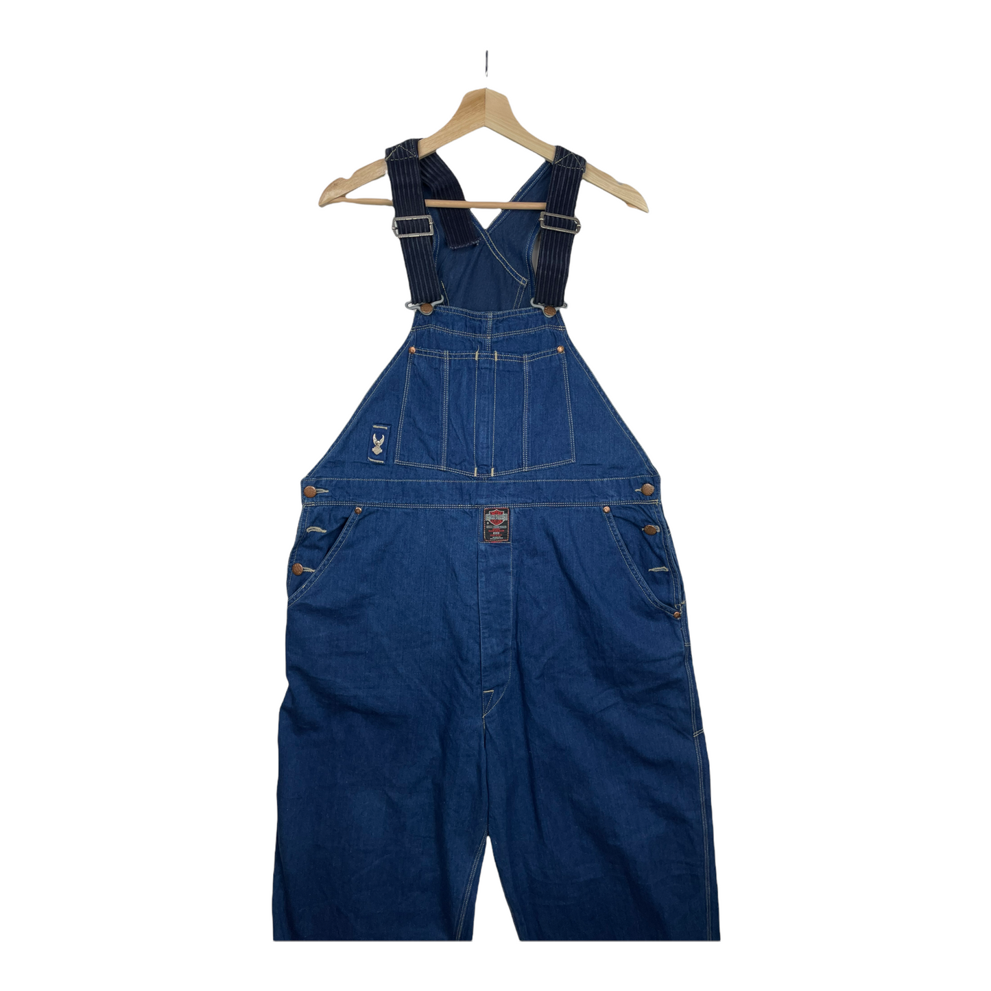 90s Harley Davidson Dungaree Blue  L