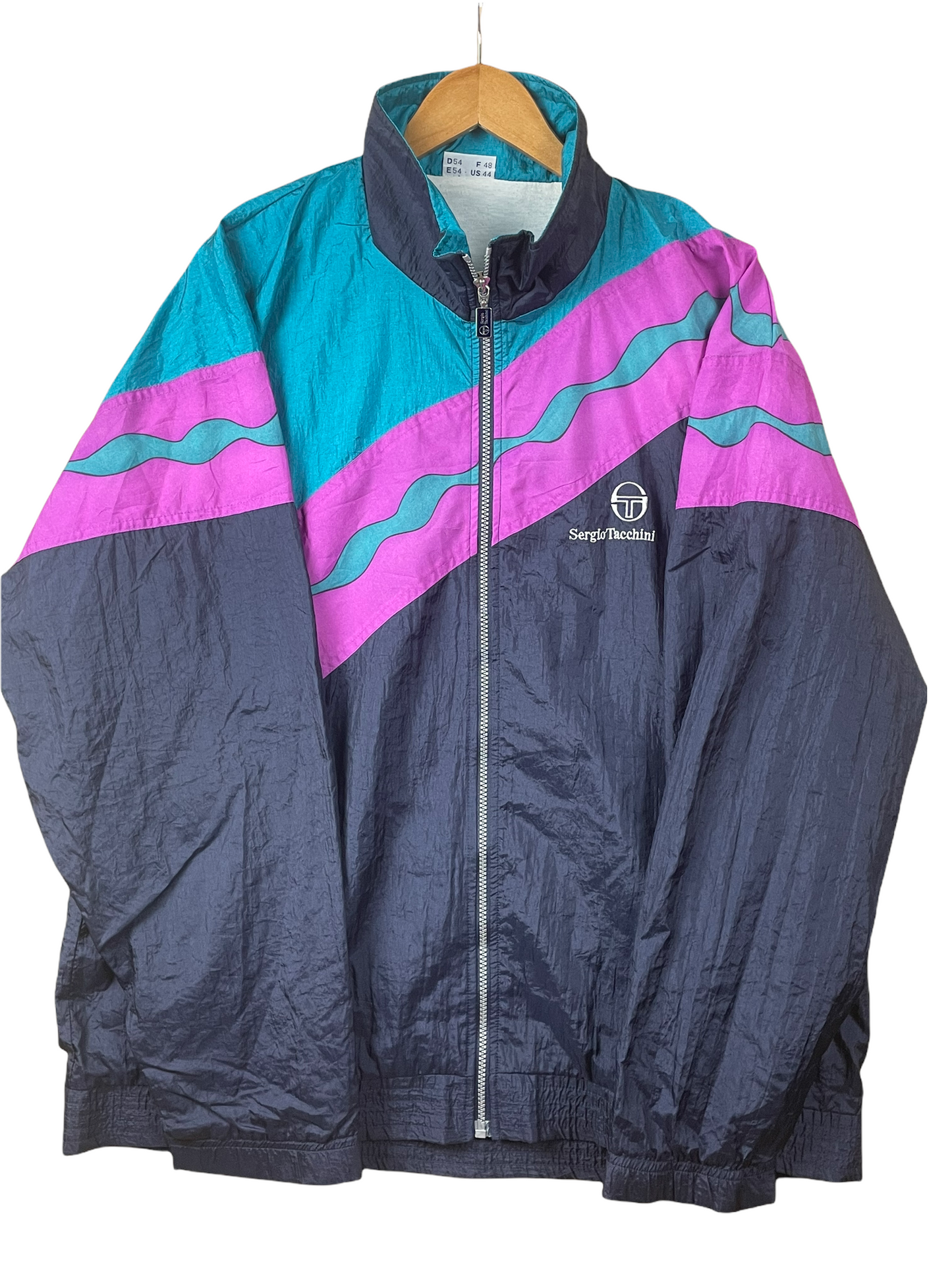 90s Sergio Tacchini Jacket Black Pink XL
