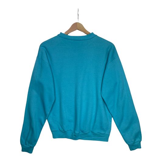 80s Unbranded Sweatshirt Turqoise  S