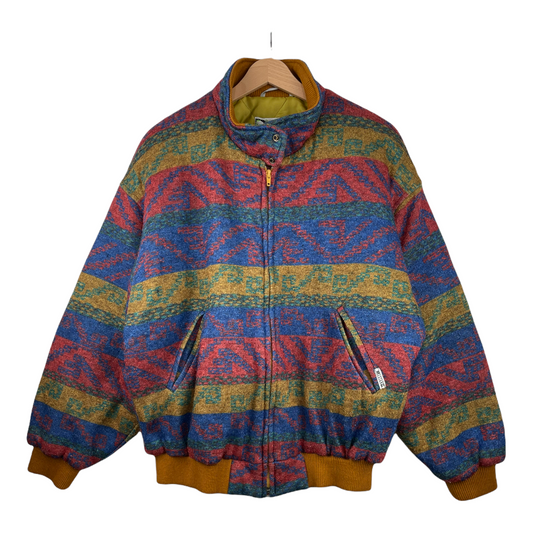 80s Mustang Jacket Red Yellow S