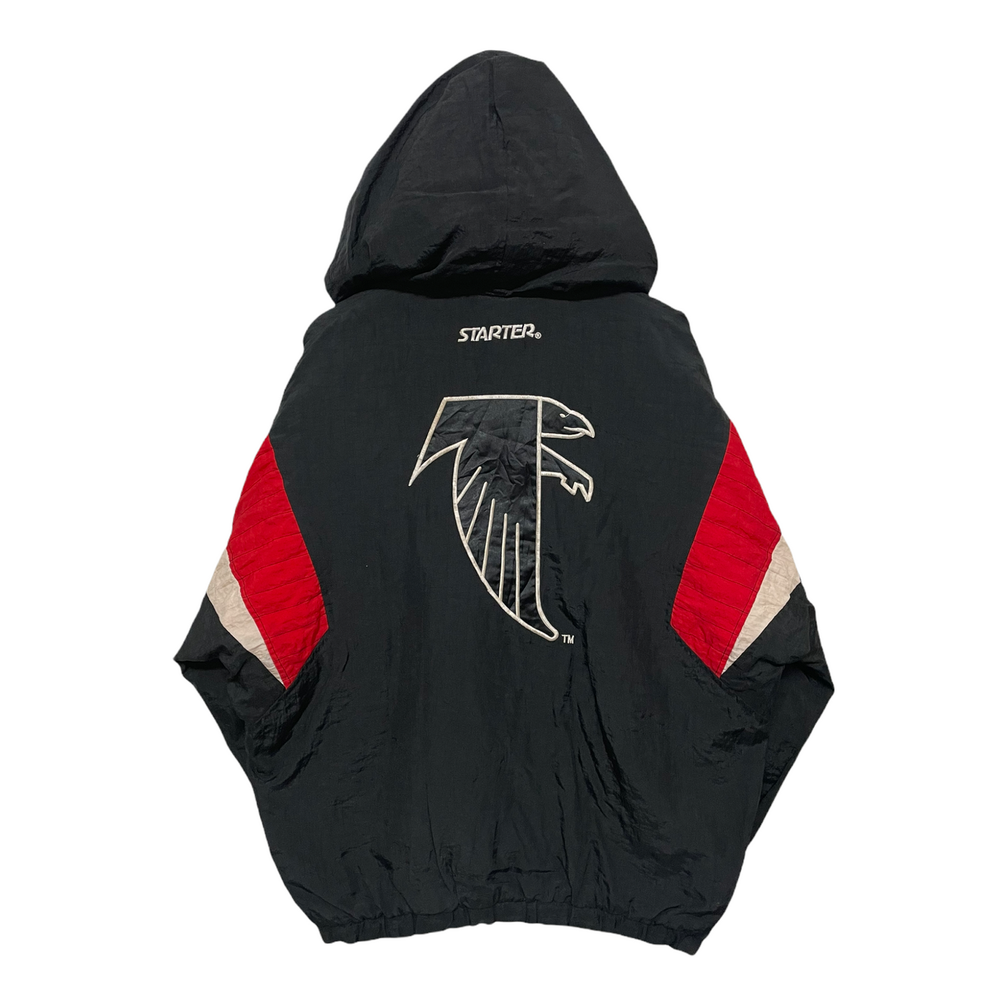 90s Starter Atlanta Falcons NFL Jacket Black Red L