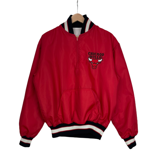 90s DeLong Chicago Bulls NBA Jacket Red S/M