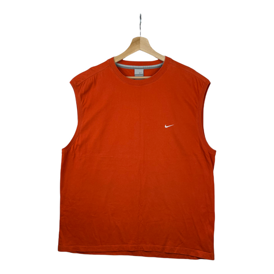 00s Nike Tanktop / T-shirt Orange  XL