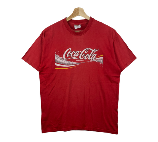 00s Fruit of the Loom Coca Cola T-Shirt Red  L