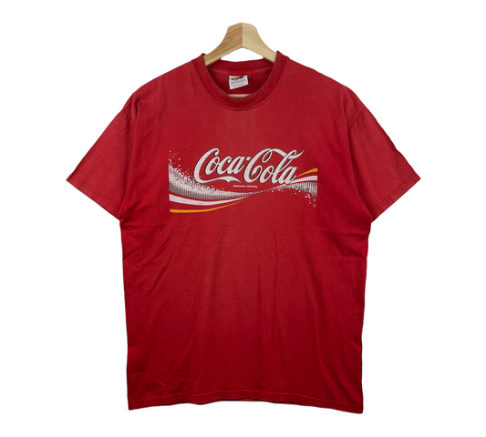 00s Fruit of the Loom Coca Cola T-Shirt Red L