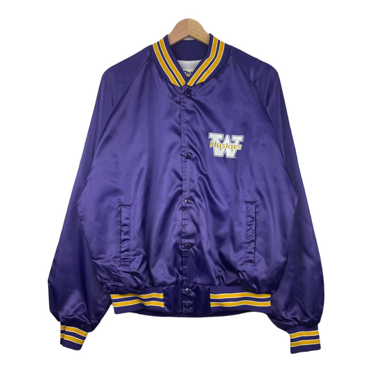 80s Chalk Line Washington Huskies NCAA College Jacket Purple M