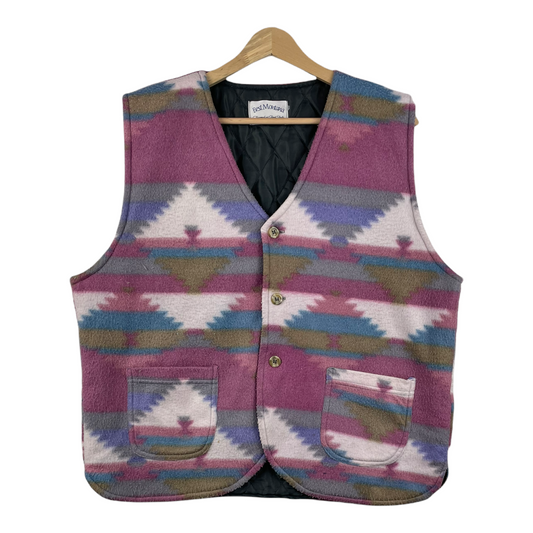 90s Best Montana Fleece Vest Pink M/L