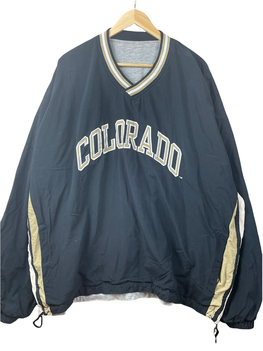 90s Starter Colorado NCAA Reversible Pullover Black Grey