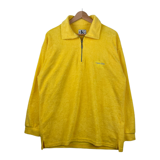 00s Calvin Klein Fleece Yellow M/L