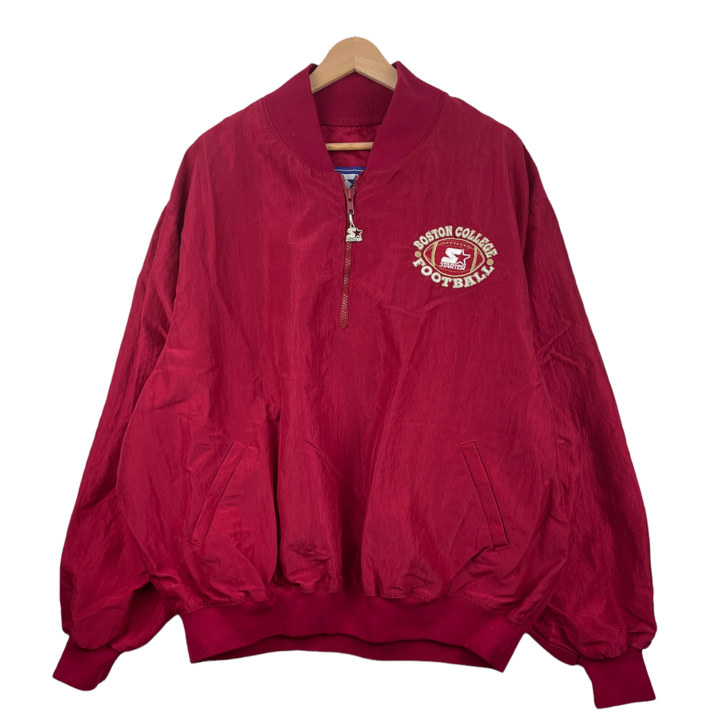 90s Starter Boston College Football NCAA Jacket Red  XL/XXL
