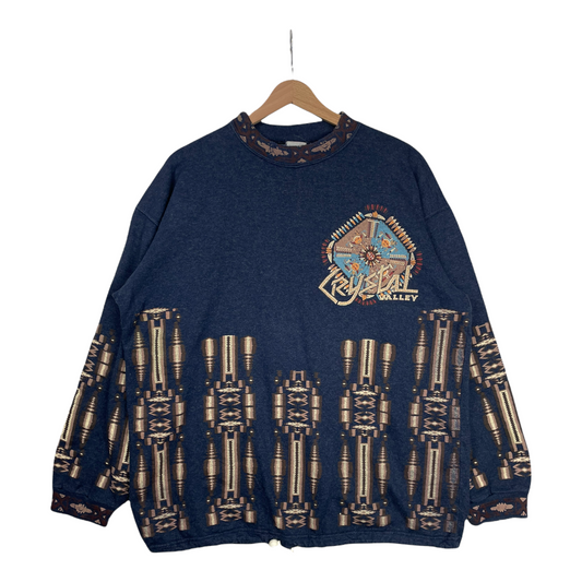 80s Christal Valley Sweatshirt Navy L