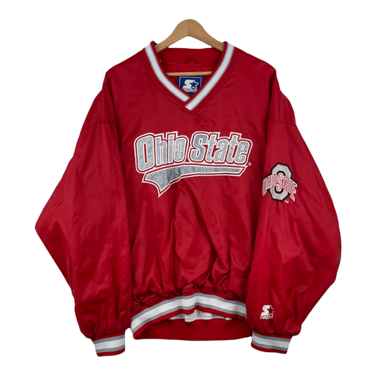 90s Starter Ohio State NCAA Pullover Red XL