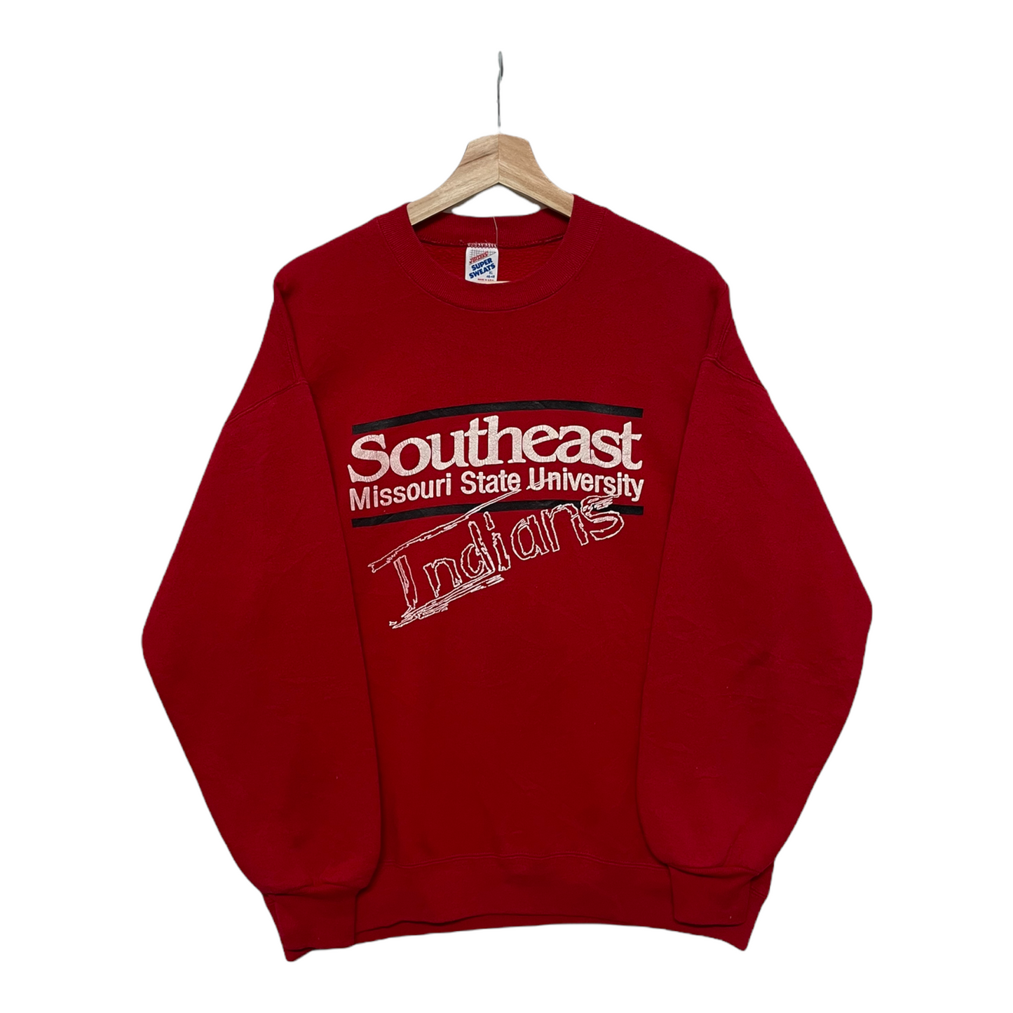 90s Jerzees Southern Missouri State University NCAA Sweatshirt Red  L