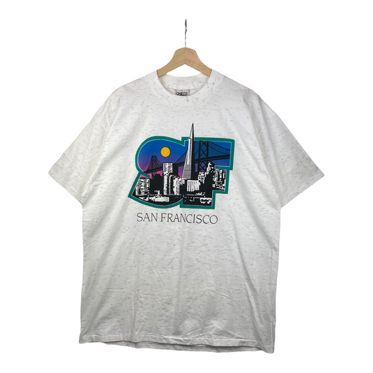 90s Oneita San Francisco Tourist  T-Shirt Grey  XL