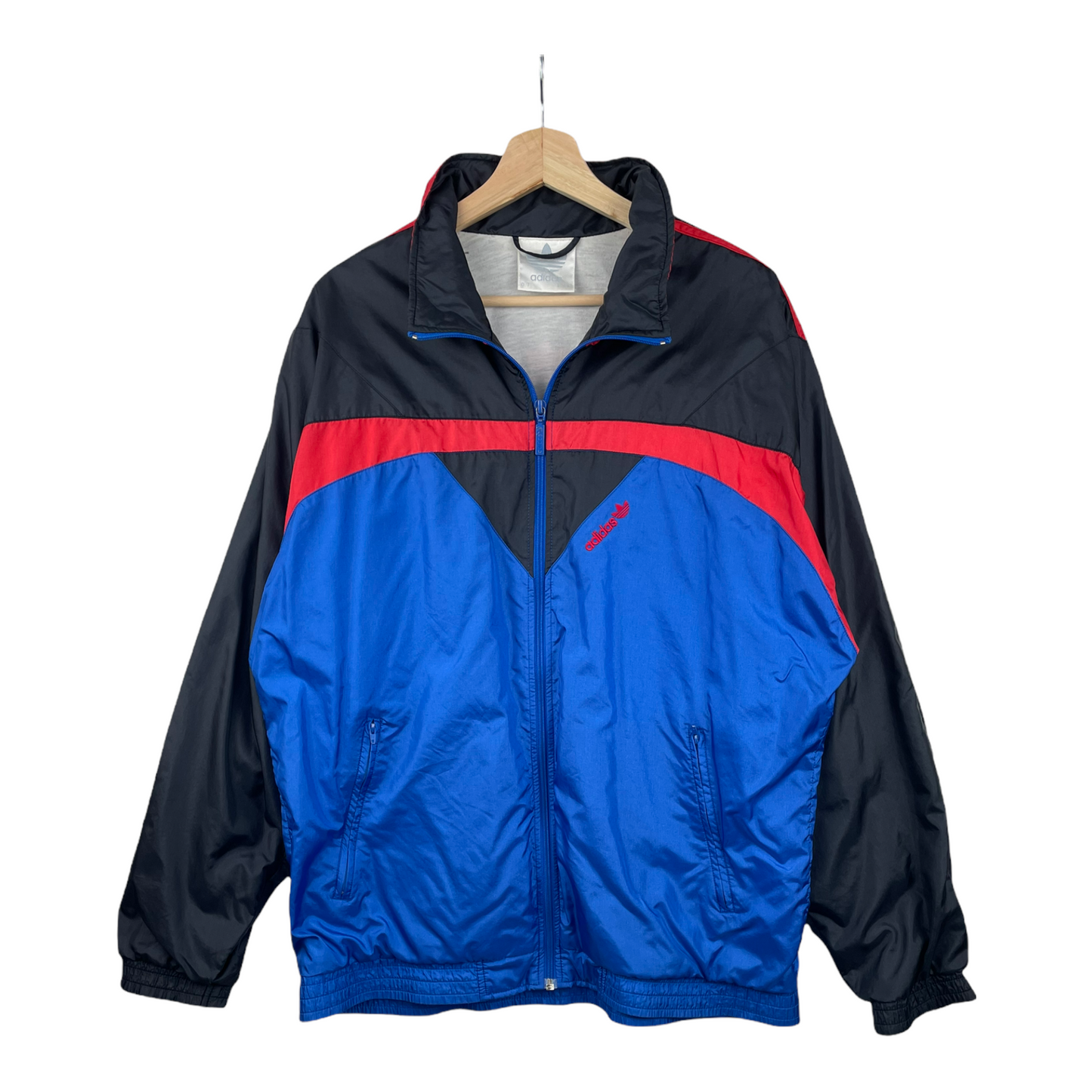 90s Adidas Trackjacket Black Blue L