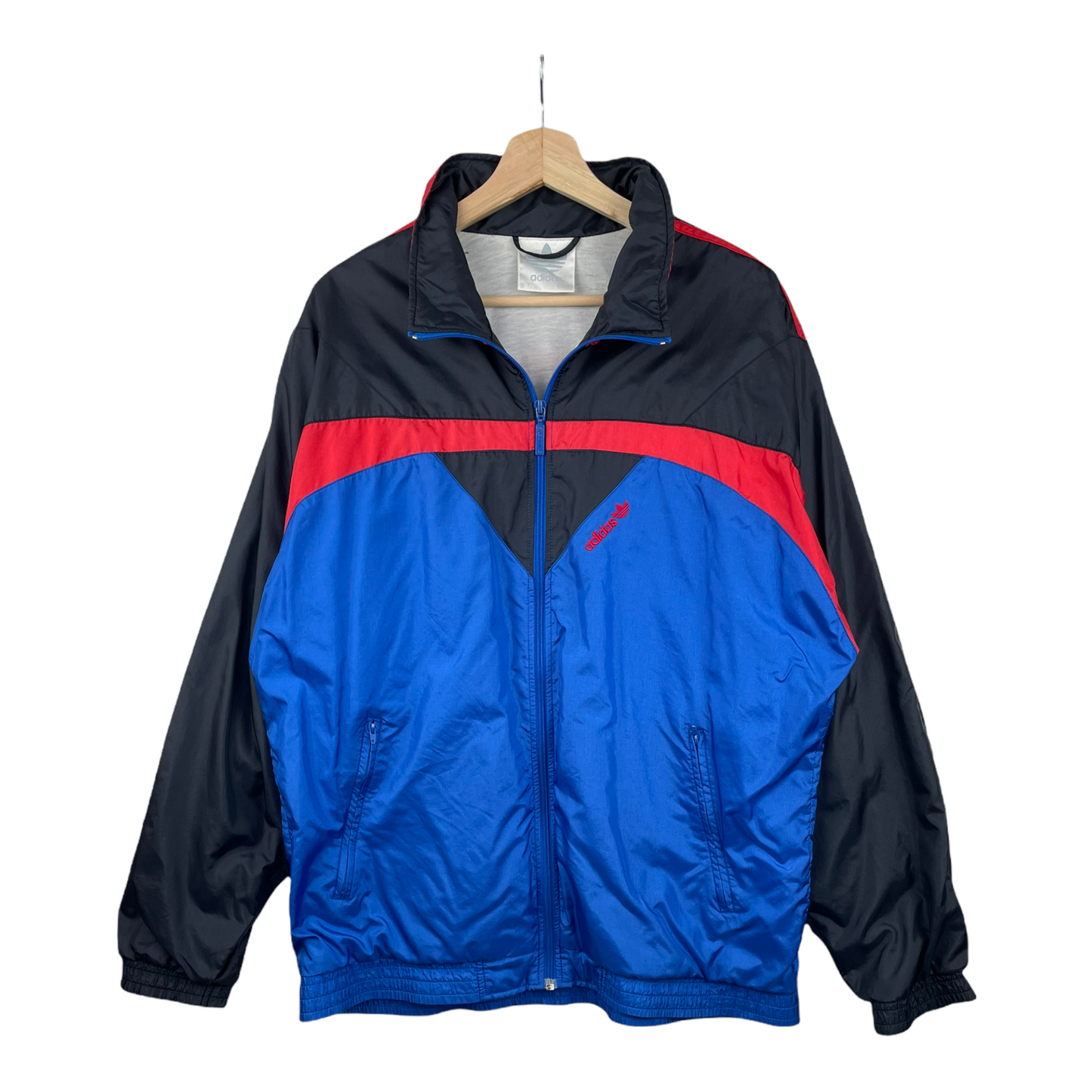 90s Adidas Trackjacket Blue Red L