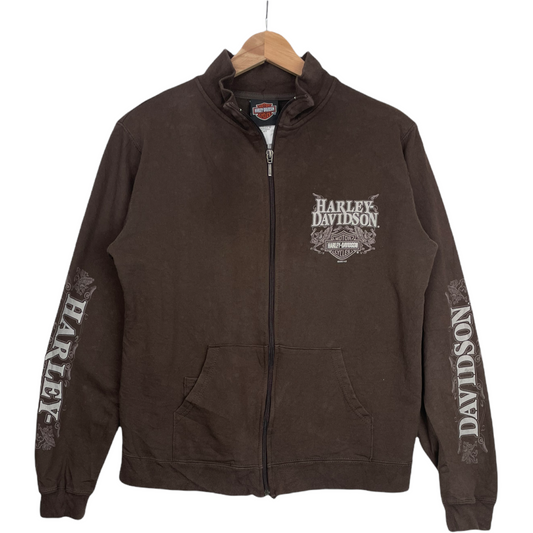 00s Harley Davidson Sweatshirt Brown S
