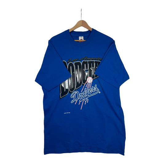 90s FOTL Los Angeles Dodgers MLB T-Shirt Blue XL