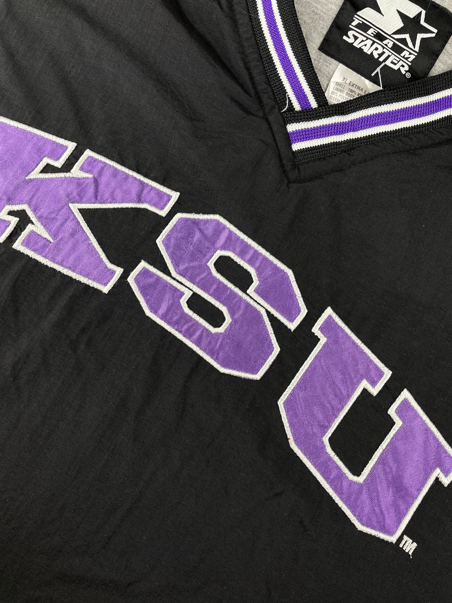 90s Starter Kansas State NCAA Pullover Black