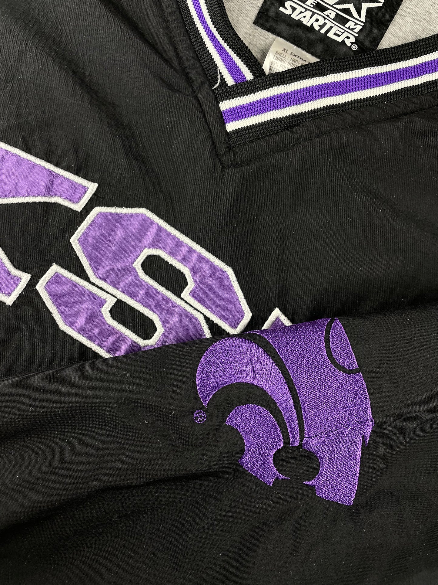 90s Starter Kansas State NCAA Pullover Black