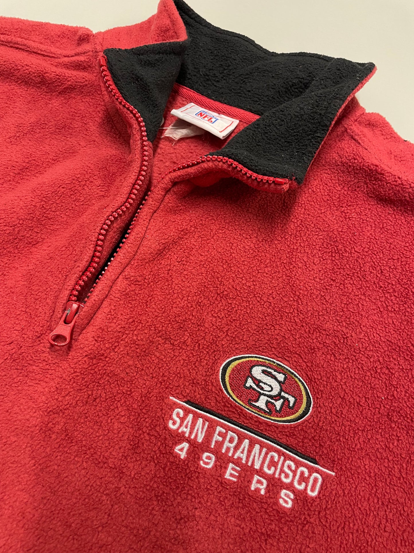 00s NFL San Francisco 49ers Fleece Red Black XL