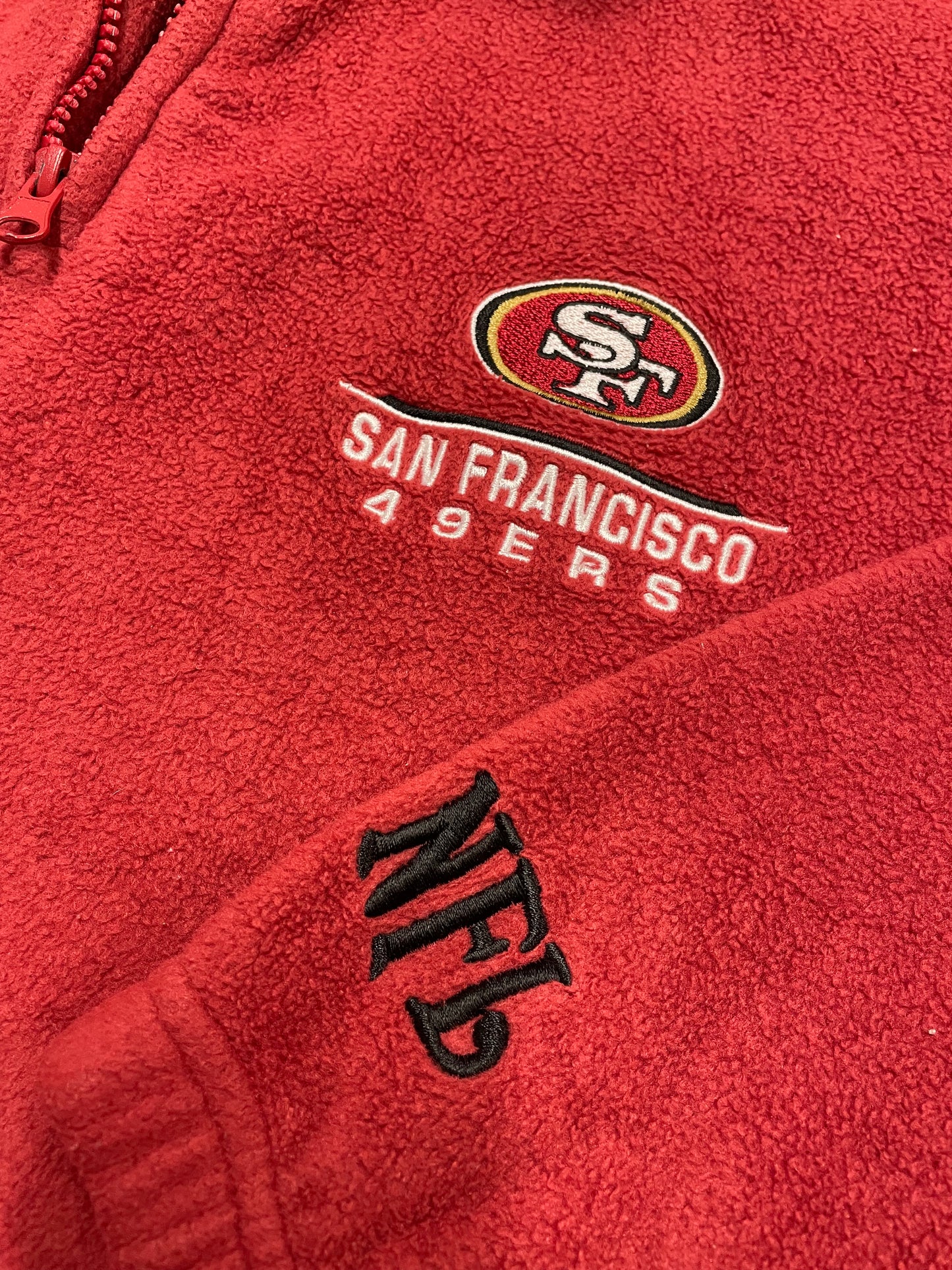 00s NFL San Francisco 49ers Fleece Red Black XL