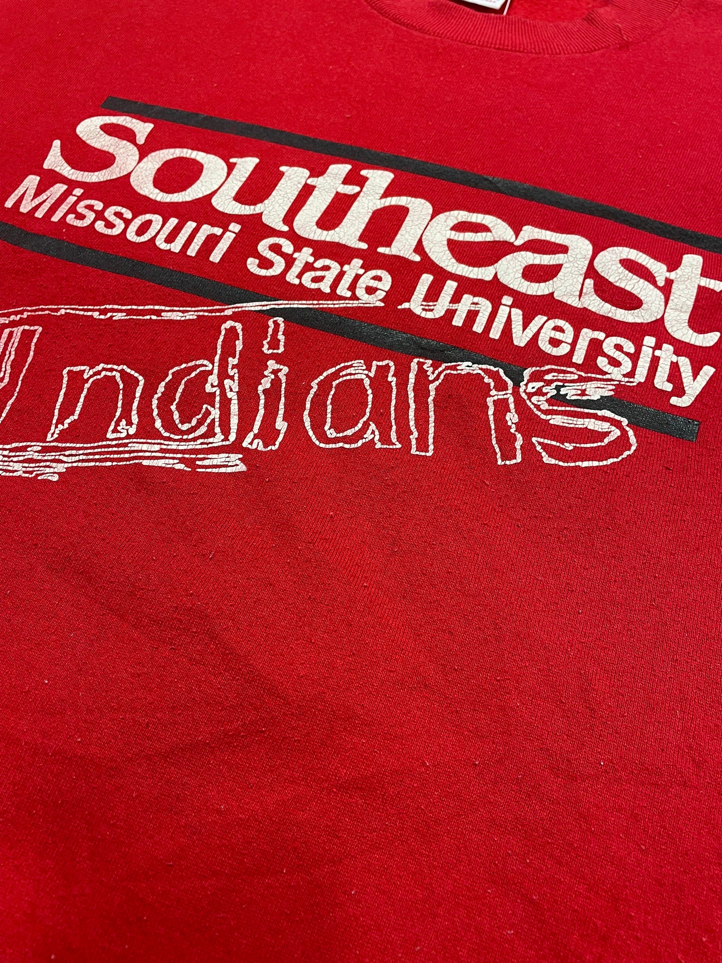 90s Jerzees Southern Missouri State University NCAA Sweatshirt Red  L