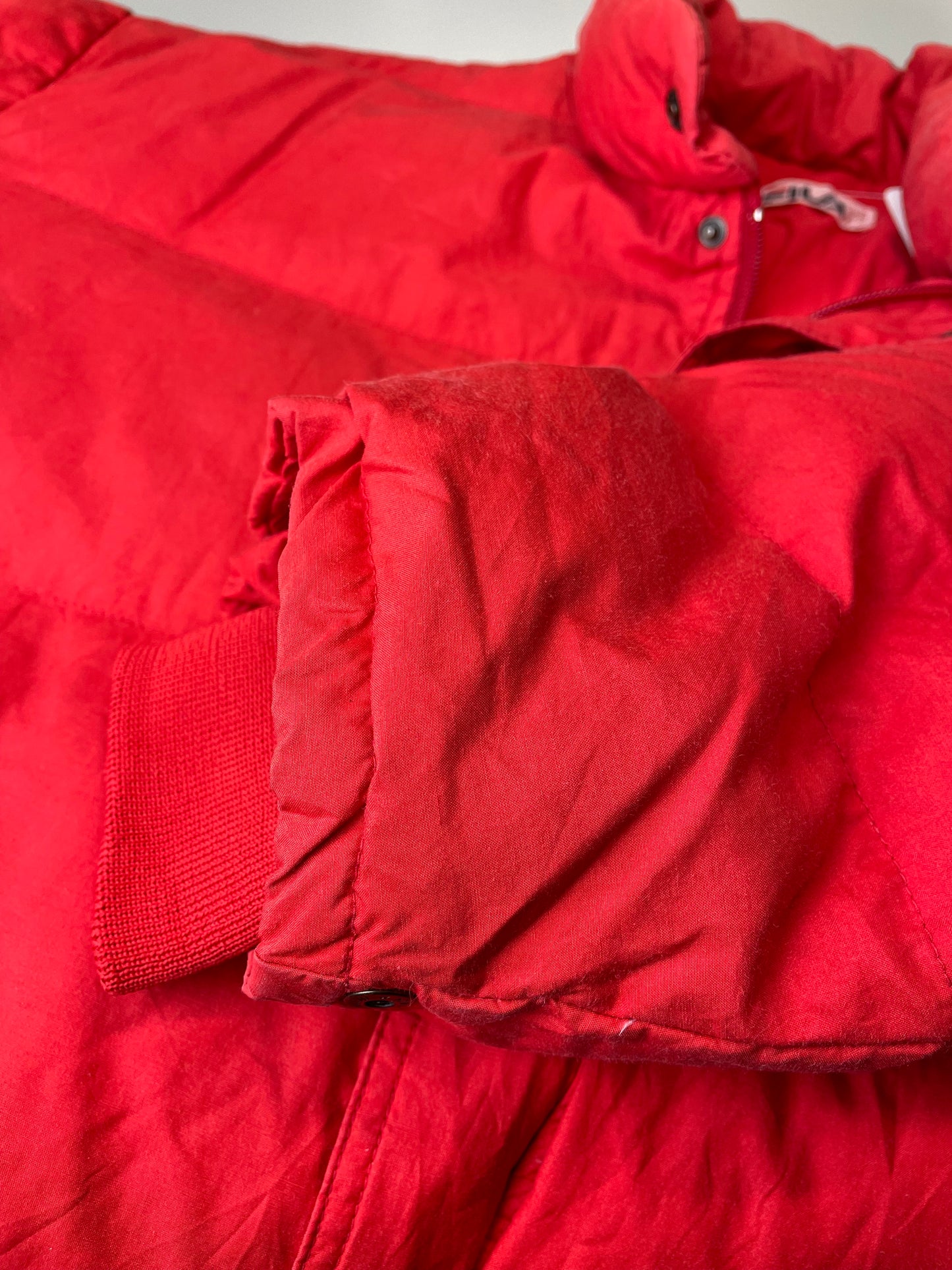 90s Fila Puffer Jacket Red  XL