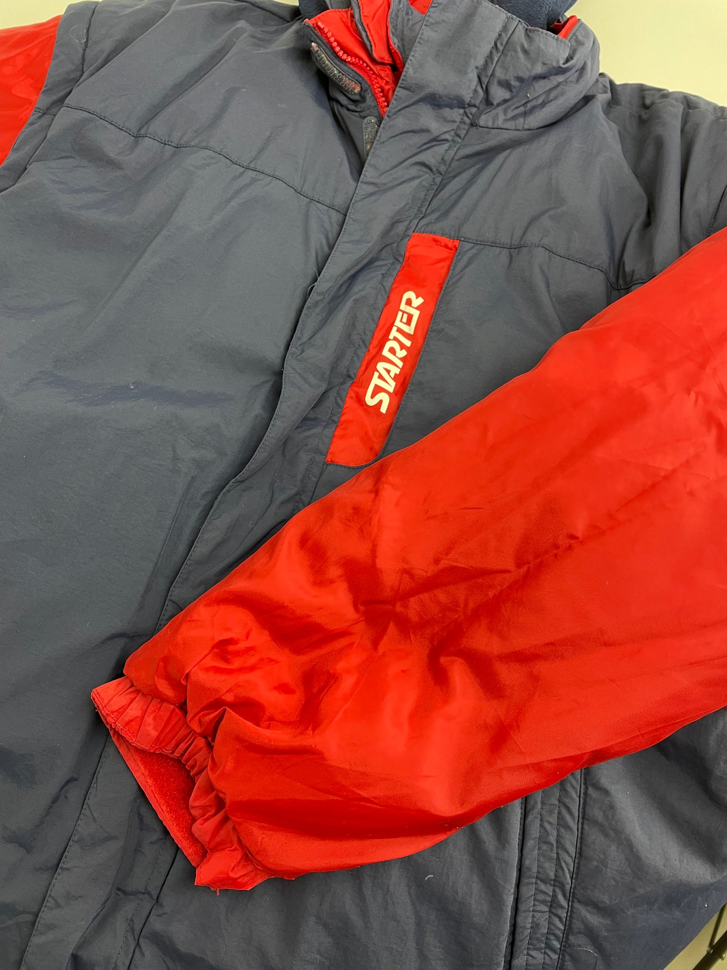 00s Starter Jacket Red Blue XL