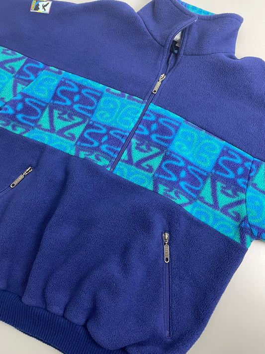90s Salewa Fleece Blue Green L