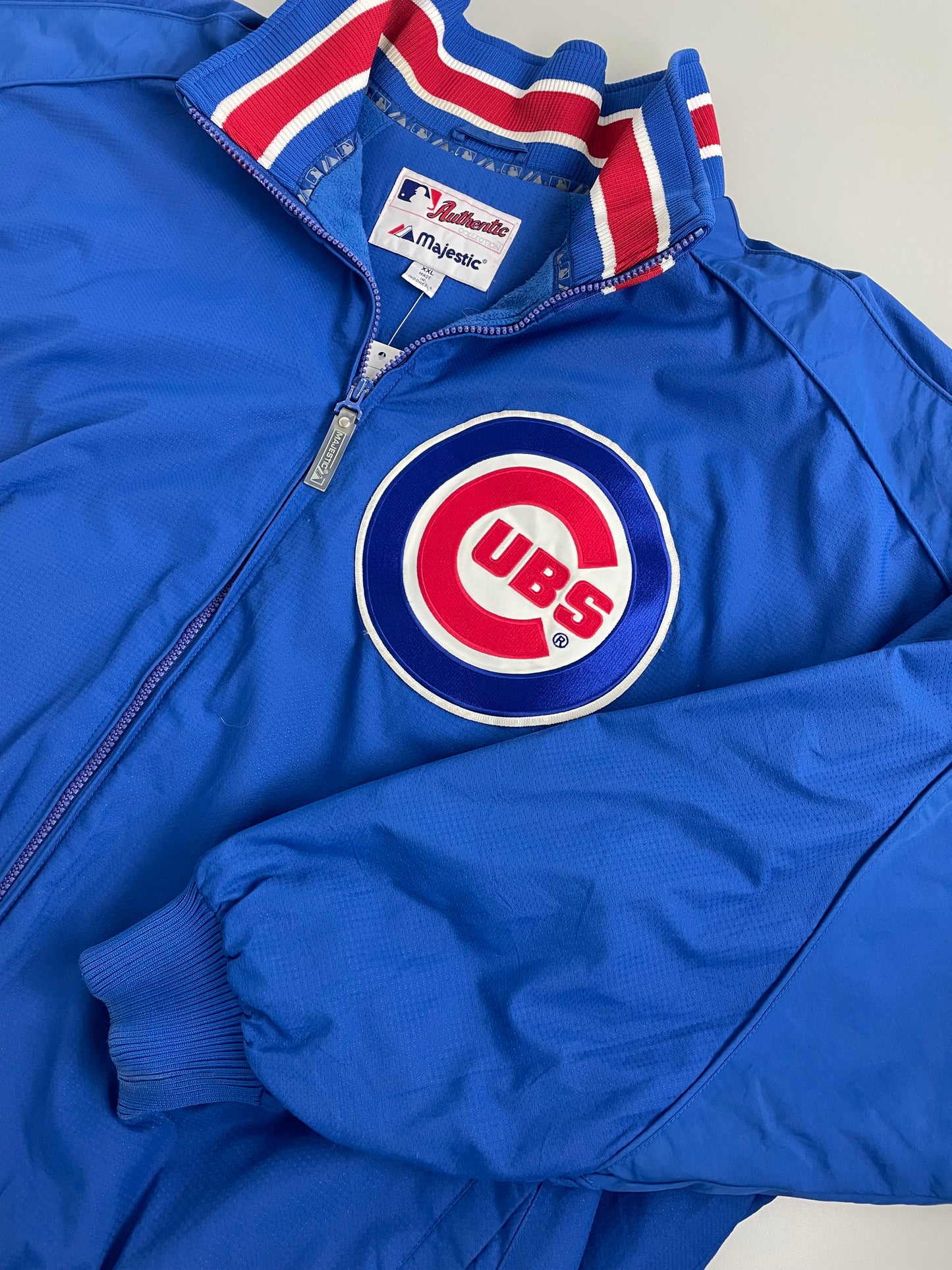 00s Majestic Chicago Cubs NHL Jacket Blue Red XXL