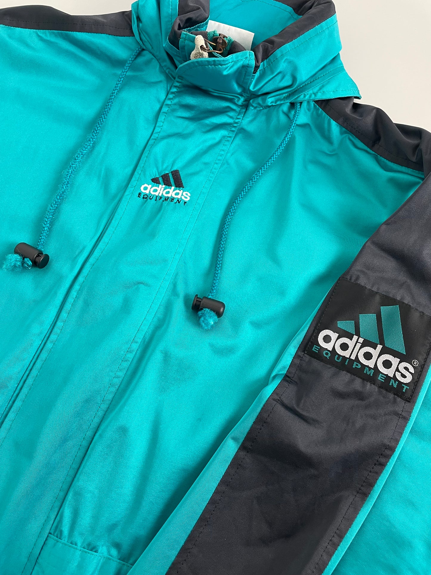 90s Adidas Equipment Jacket Green Black S/M