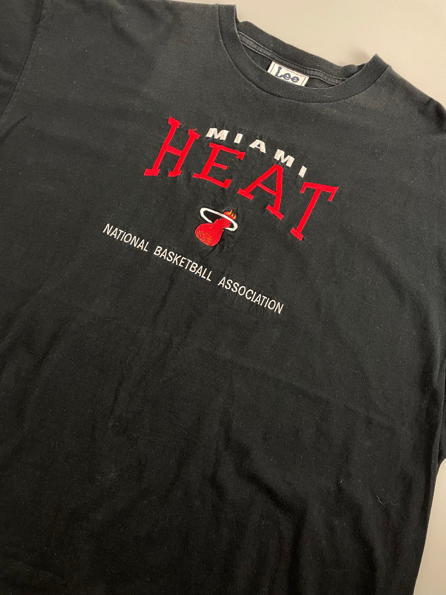 90s Lee Sport Miami Heat NBA T-Shirt Black  XXL