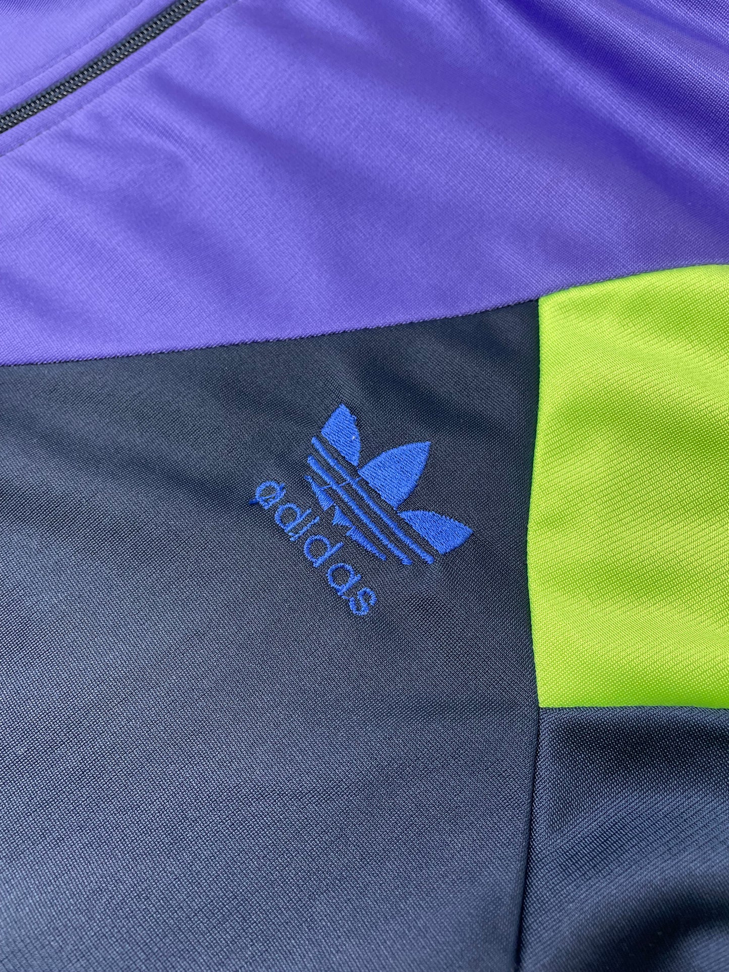 90s Adidas Jacket Blue purple M