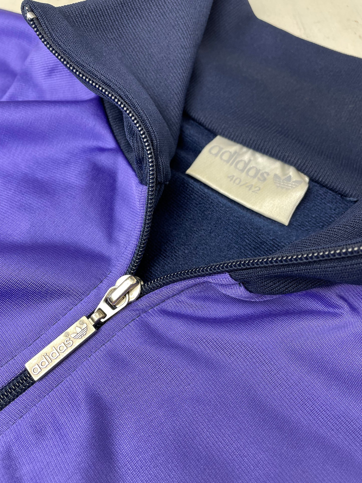 90s Adidas Jacket Blue purple M