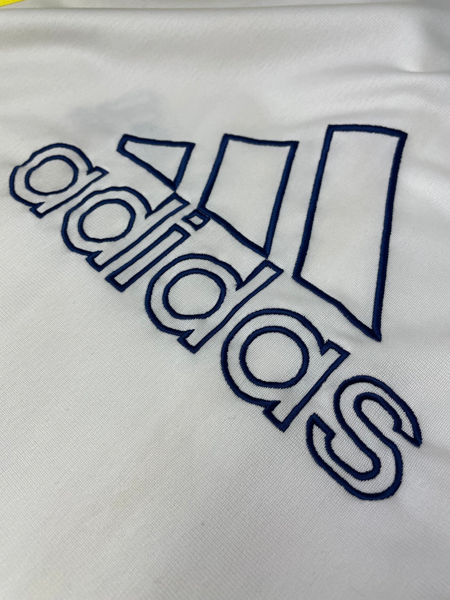 90s Adidas Jacket White yellow S/M