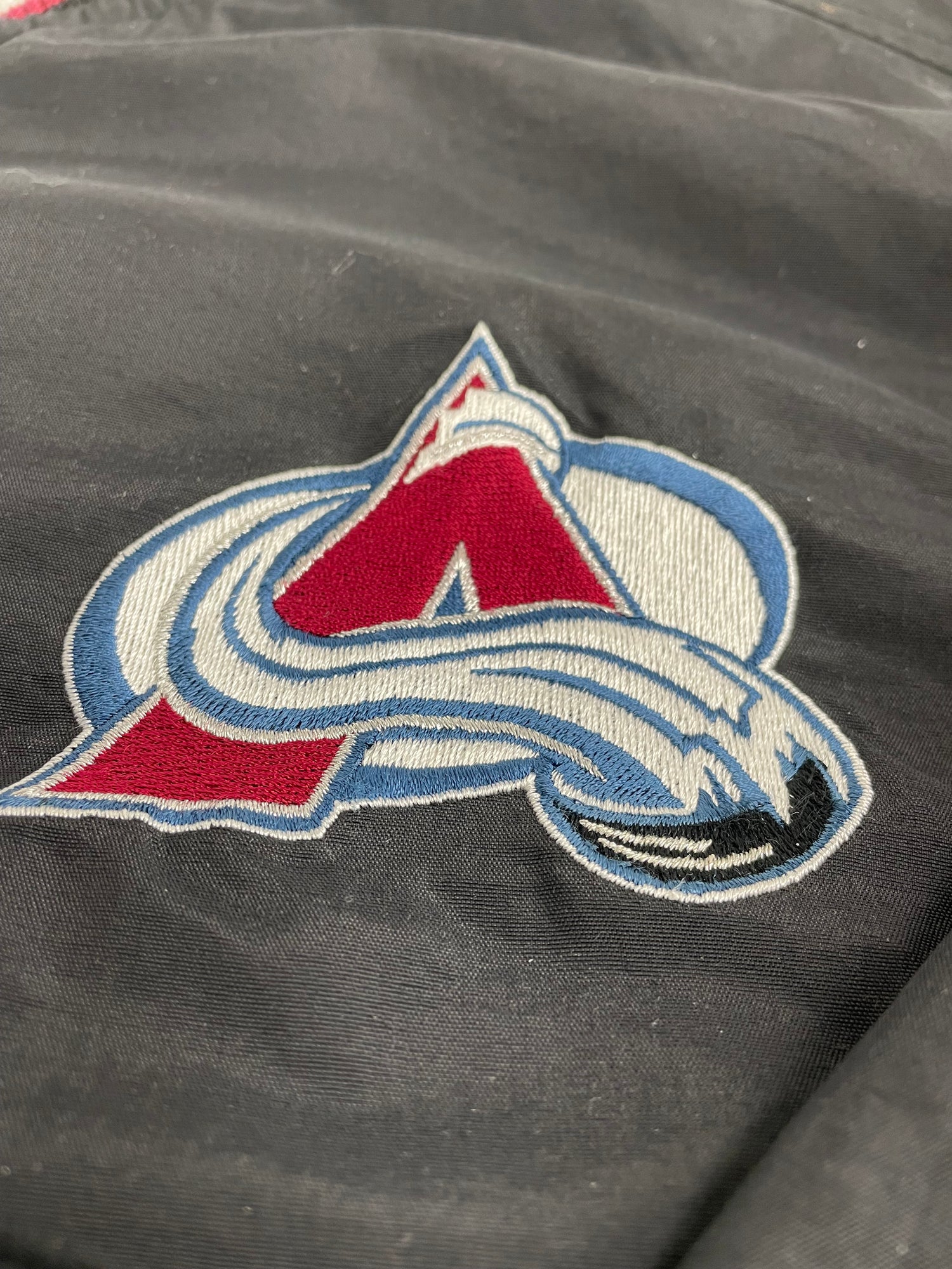 Vintage Starter - Colorado Avalanche Spell-Out Pullover Jacket 1990s X-Large
