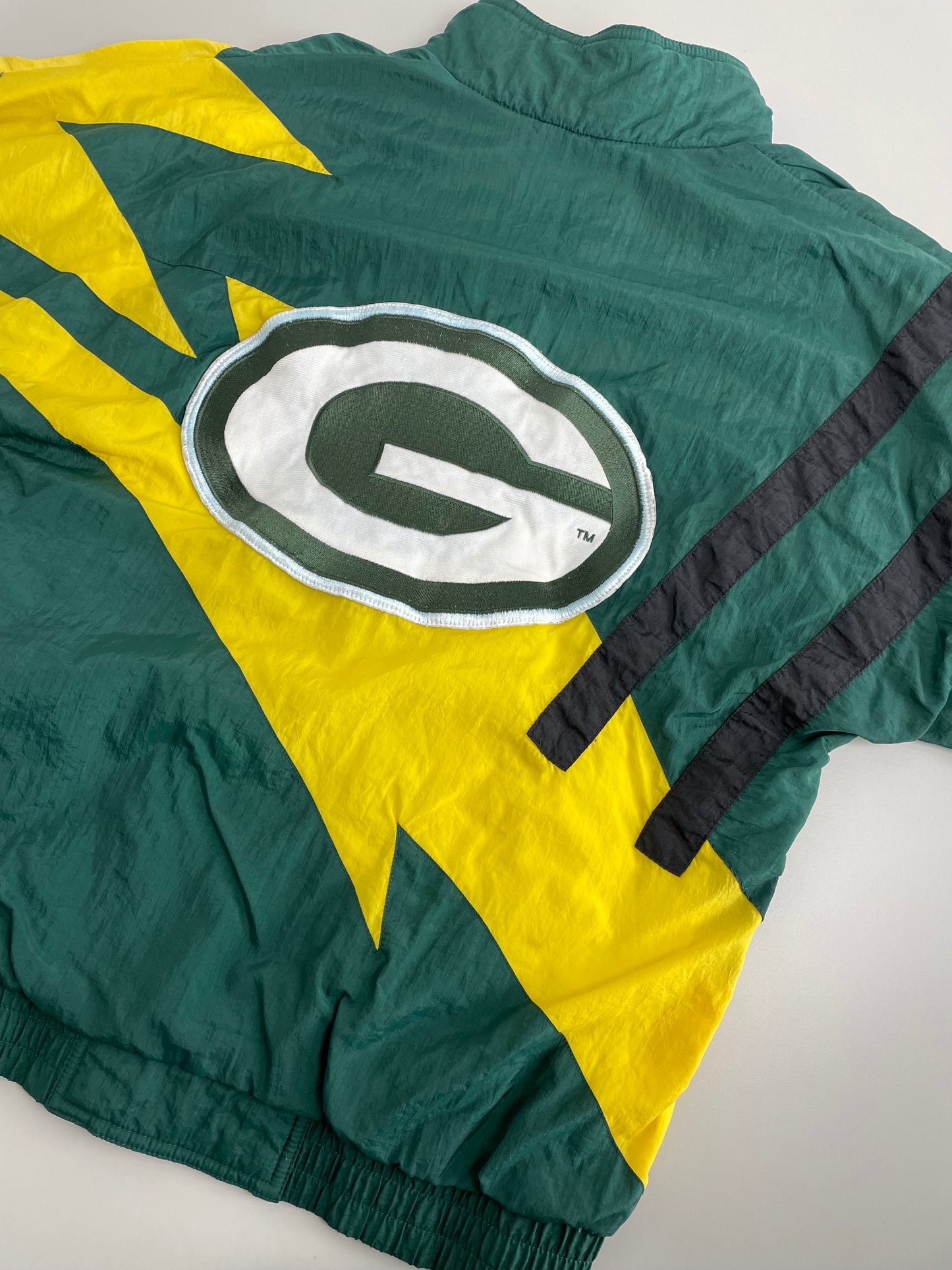 90s Apex One Green Bay Packers NFL Jacket Green Yellow S/M