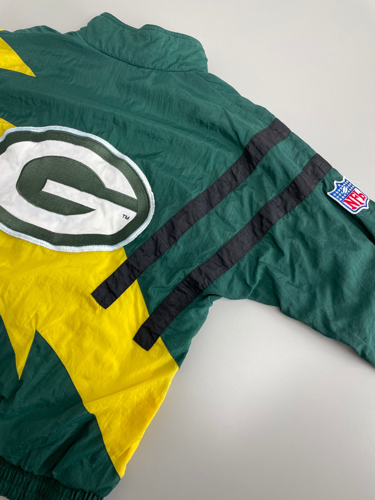 90s Apex One Green Bay Packers NFL Jacket Green Yellow S/M