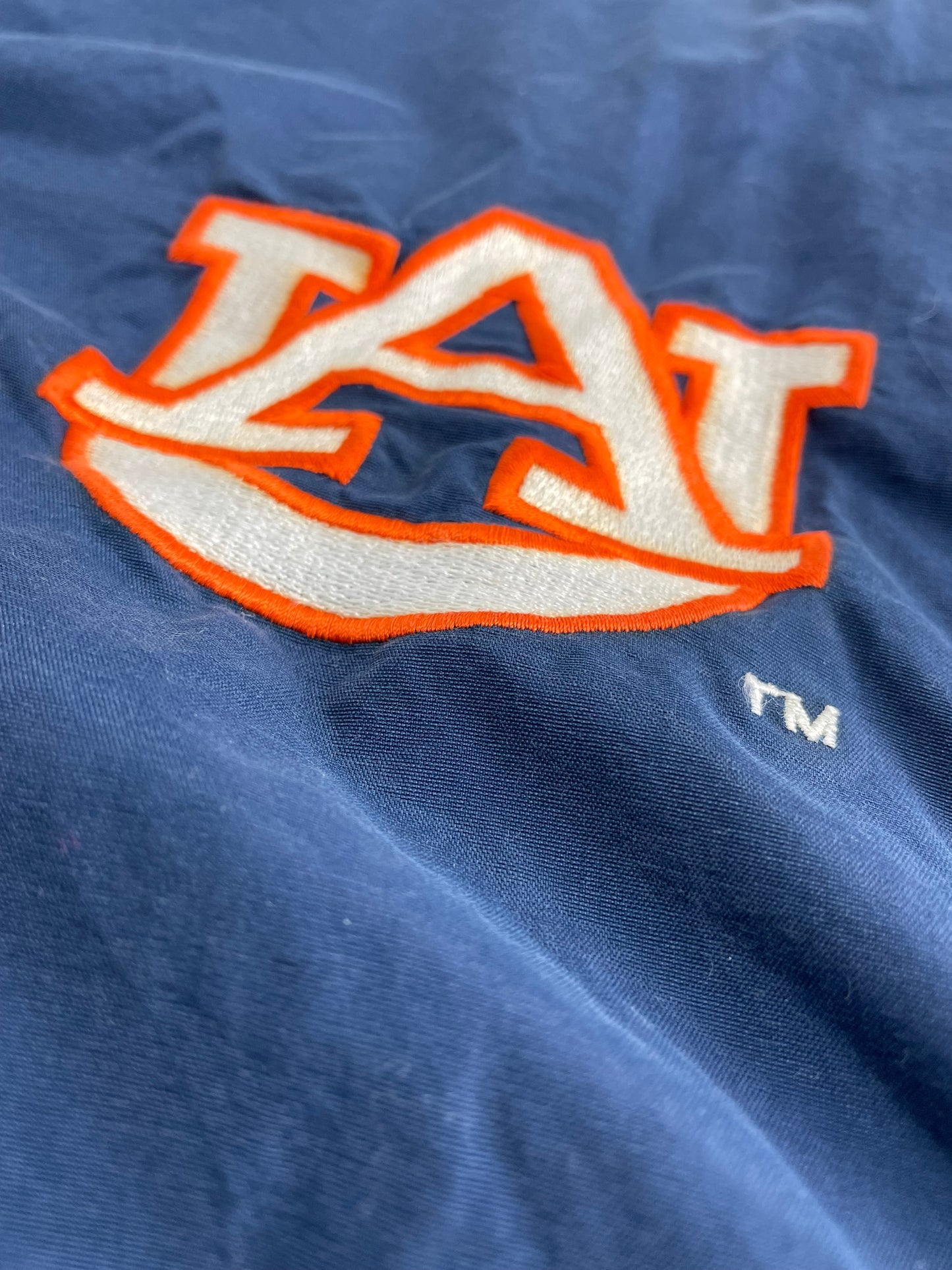 90s Starter University of Auburn NCAA Pullover Blue Orange M