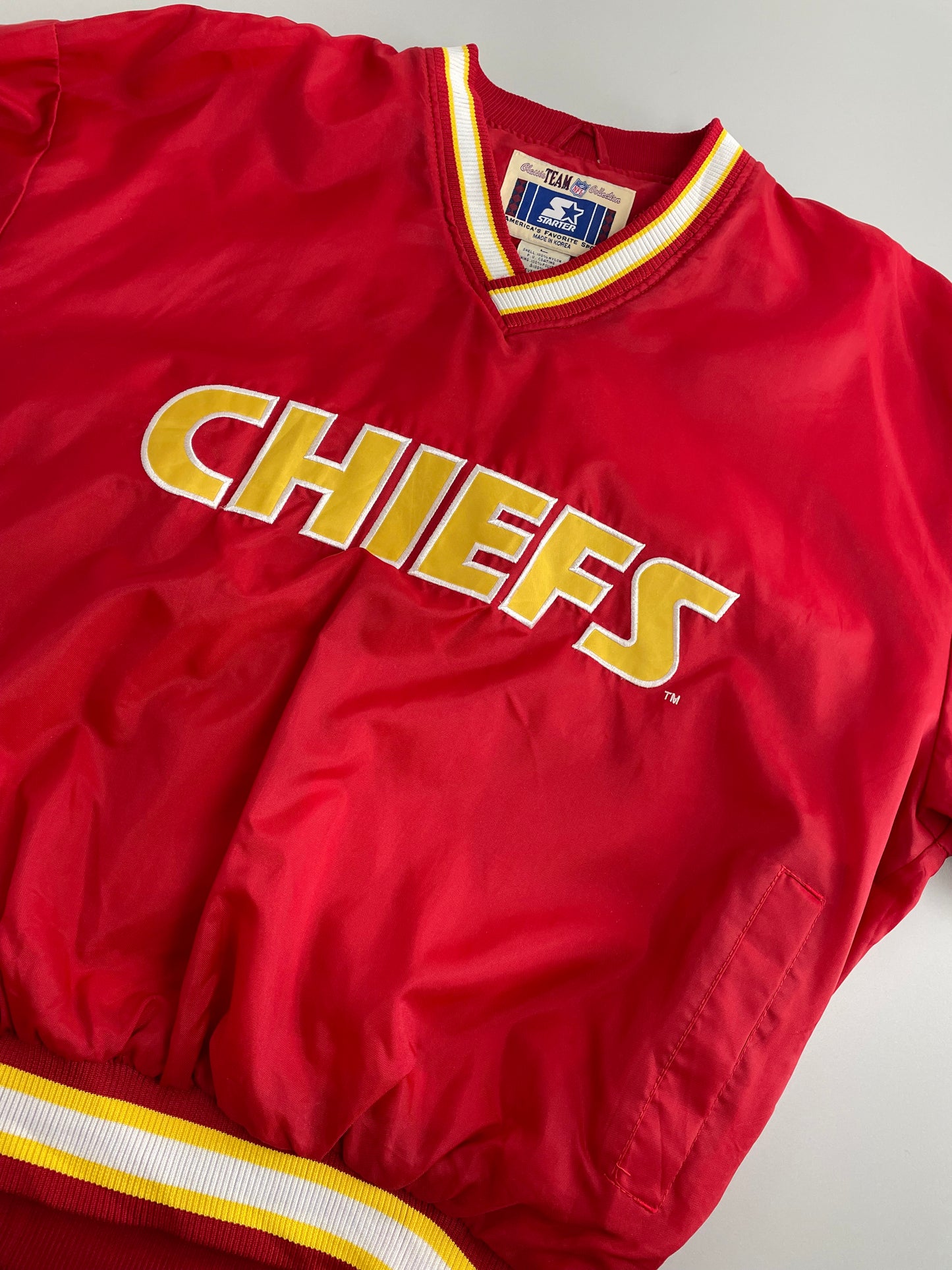 90s Starter Kansas City Chiefs NFL Pullover Red  L