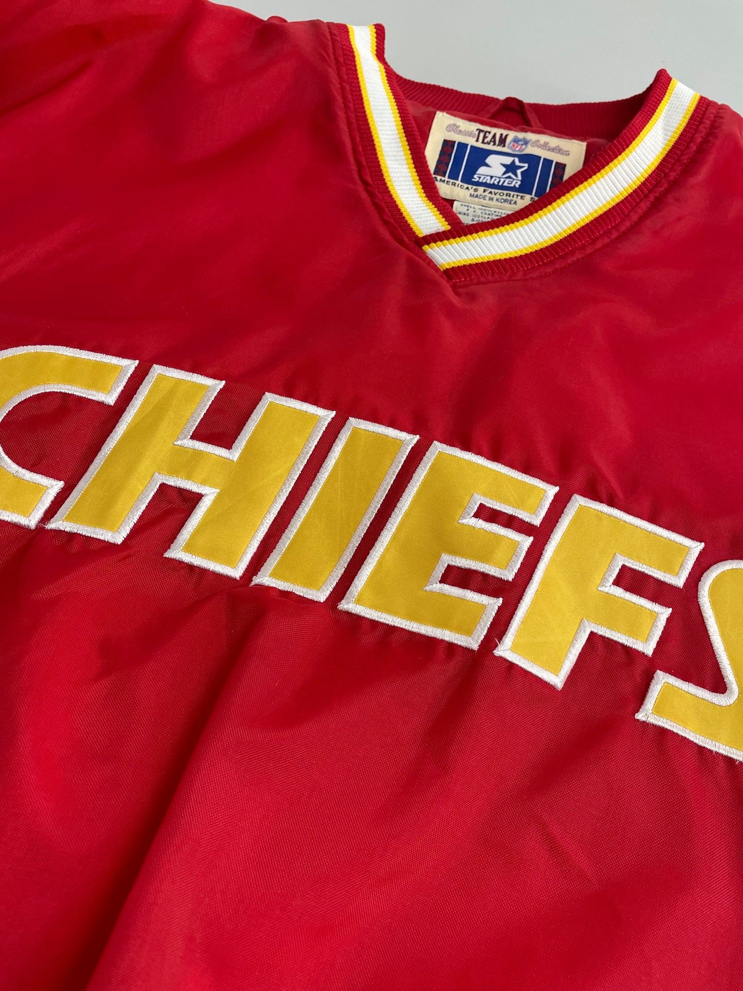 90s Starter Kansas City Chiefs NFL Pullover Red  L