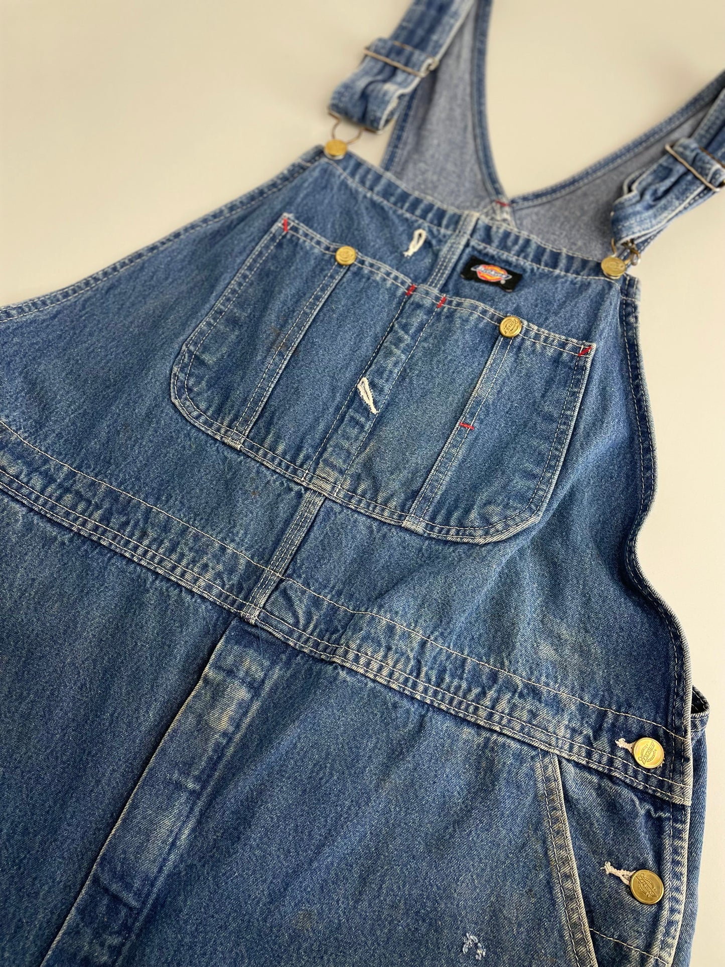 00s Dickies Dungaree Blue Jeans 42x30