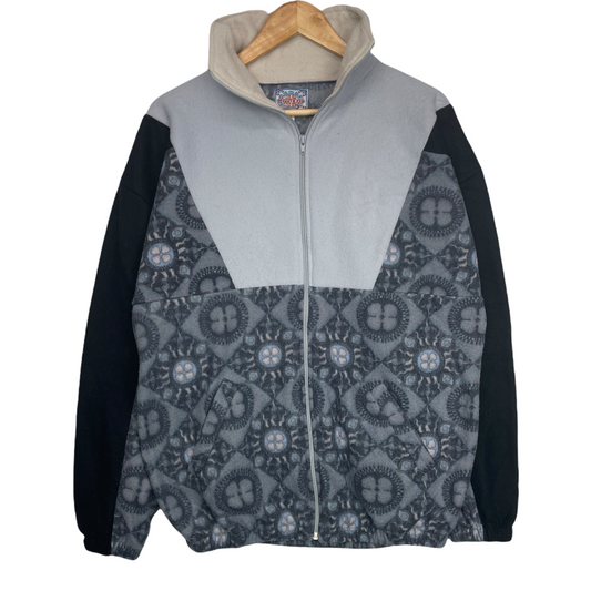 90s Harry Kayn Crazy Fleece Grey  L