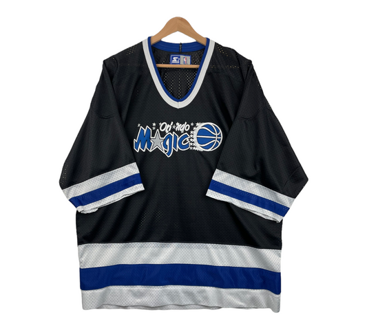 90s Starter Orlando Magic NBA Jersey Black Blue L