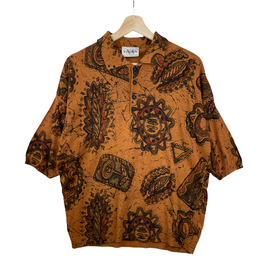 80s Nanibon Polo Brown  M