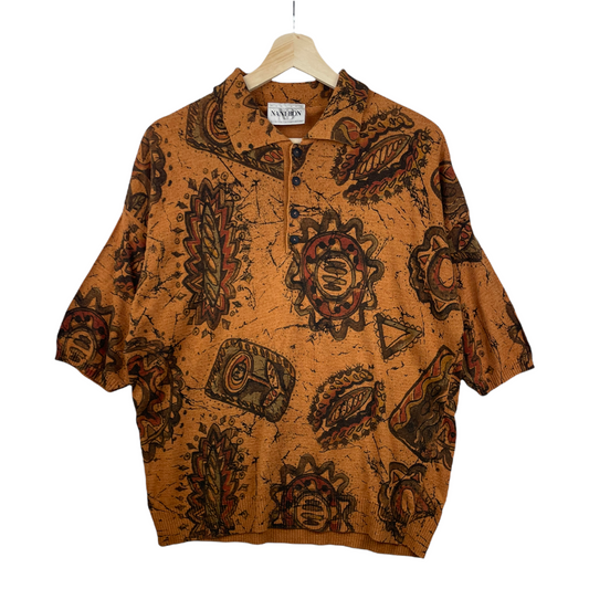 80s Nanibon Polo Brown M