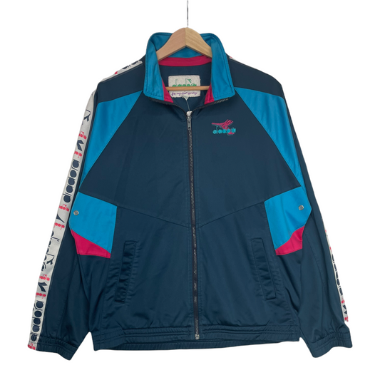 90s Diadora Trackjacket Navy Blue M/L